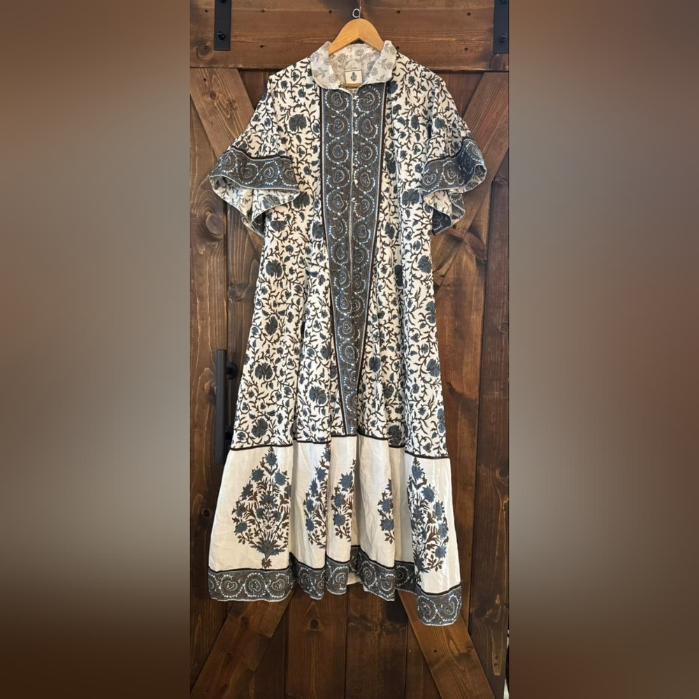 Sue Sartor Floral Maxi Dress 100% Cotton